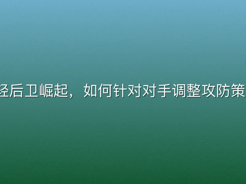 年轻后卫崛起，如何针对对手调整攻防策略？